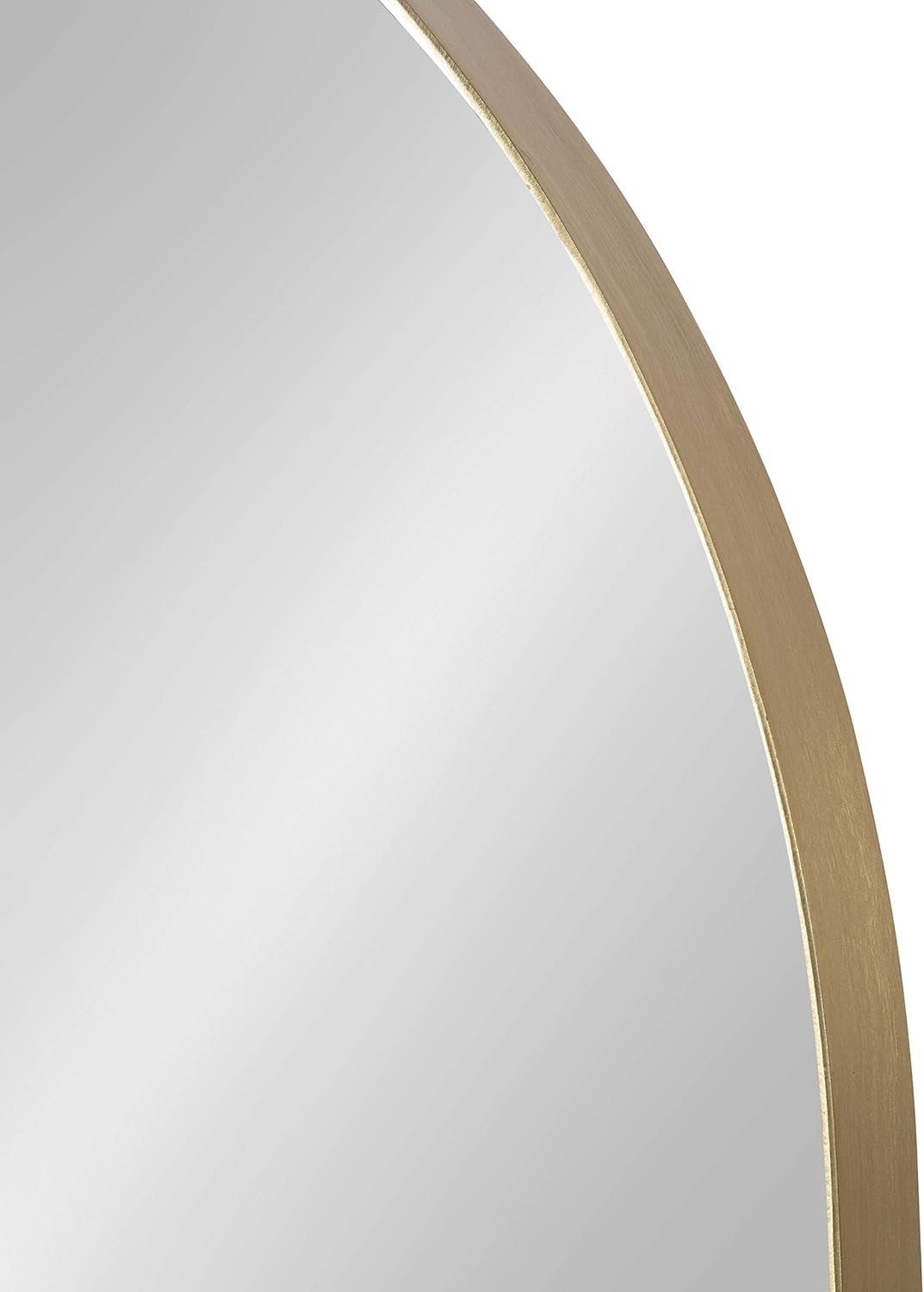 imageKate and Laurel Peyson Arched Wall Mirror with Shelf 18 x 24 Silver Decorative Modern Metal Arch Mirror with Storage Shelf for Glamorous Wall DcorGold