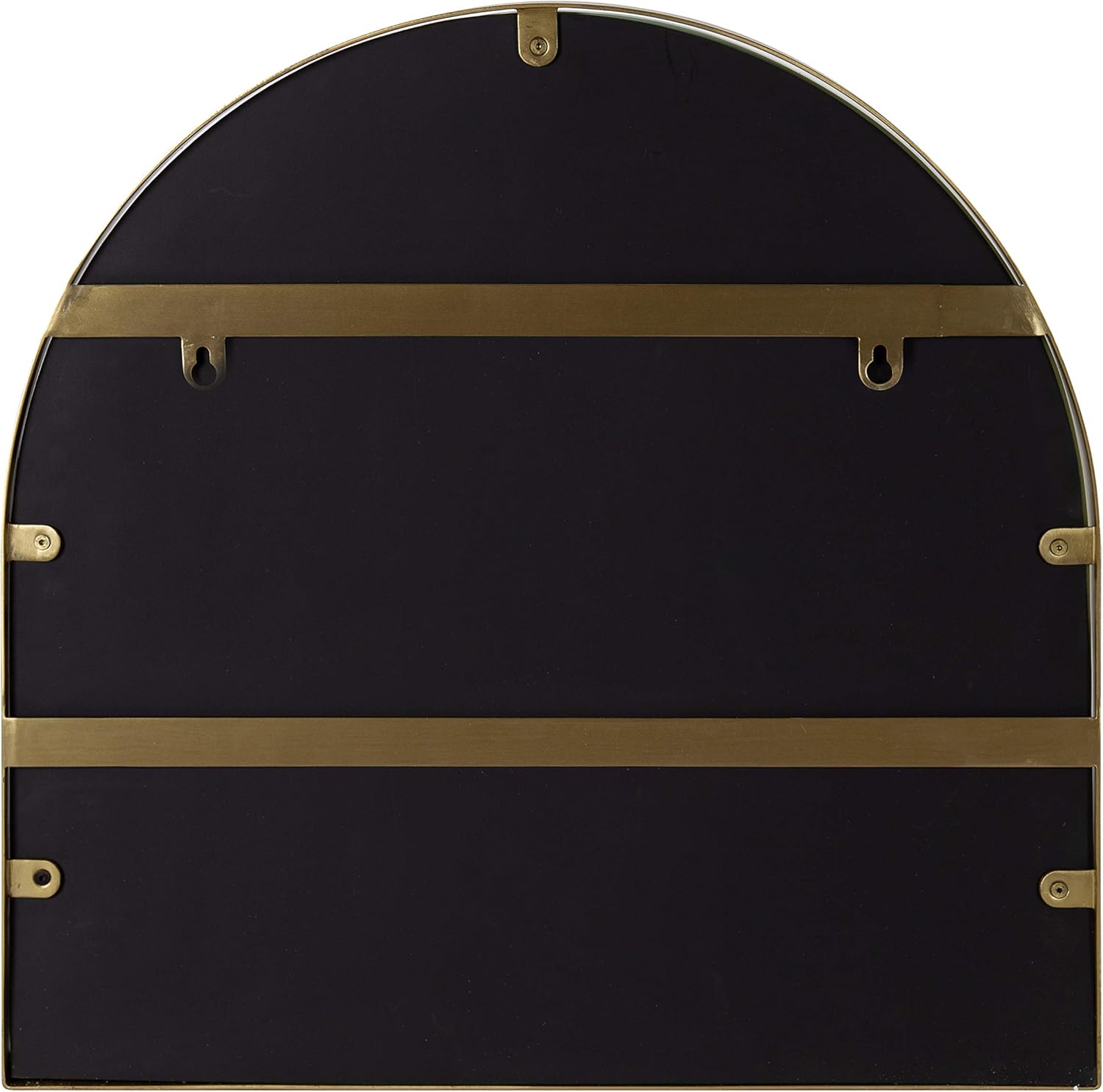 imageKate and Laurel Peyson Arched Wall Mirror with Shelf 18 x 24 Silver Decorative Modern Metal Arch Mirror with Storage Shelf for Glamorous Wall DcorGold