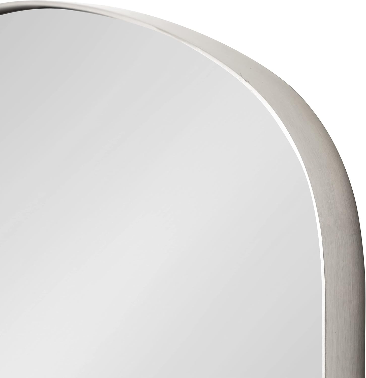 imageKate and Laurel Peyson Arched Wall Mirror with Shelf 18 x 24 Silver Decorative Modern Metal Arch Mirror with Storage Shelf for Glamorous Wall DcorSilver