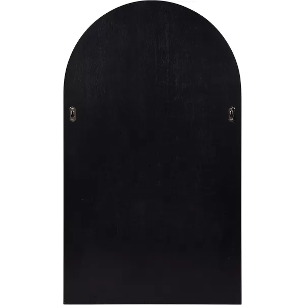 imageKate and Laurel Astora Modern Arched Wall Mirror 18 x 30 Black Vibrant Framed Mirror for Storage and Display
