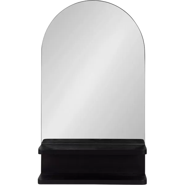 imageKate and Laurel Astora Modern Arched Wall Mirror 18 x 30 Black Vibrant Framed Mirror for Storage and Display