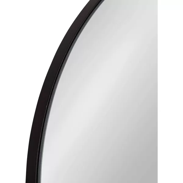 imageKate and Laurel Astora Modern Arched Wall Mirror 18 x 30 Black Vibrant Framed Mirror for Storage and Display