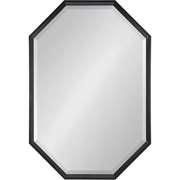 imageKate and Laurel Calter Modern Full Length Framed Octagon Wall Mirror 16 x 485 Black Decorative Glam Geometric Wall AccentBlack