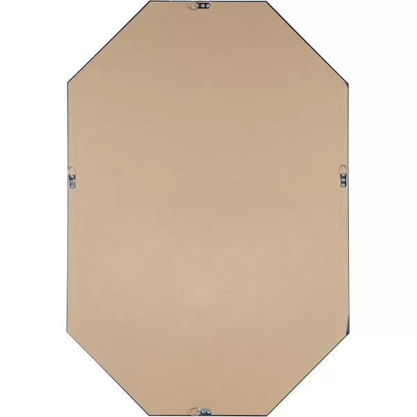 imageKate and Laurel Calter Modern Full Length Framed Octagon Wall Mirror 16 x 485 Black Decorative Glam Geometric Wall AccentBlack