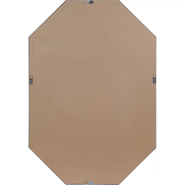 imageKate and Laurel Calter Modern Full Length Framed Octagon Wall Mirror 16 x 485 Black Decorative Glam Geometric Wall AccentGold