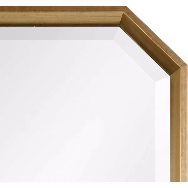imageKate and Laurel Calter Modern Full Length Framed Octagon Wall Mirror 16 x 485 Gold Decorative Glam Geometric Wall AccentGold