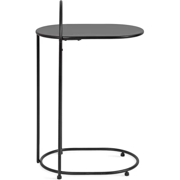 imageKate and Laurel Caplan Modern Capsule C TV Tray or Laptop Table for Living Room Home Decor 20x13x33 WhiteGoldBlack