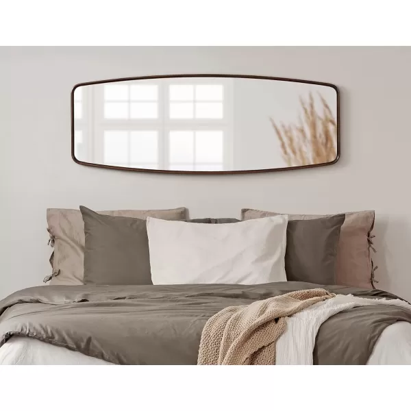 imageKate and Laurel Caskill Modern Barrel Mirror 18 x 48 Dark Bronze Round Rectangle Barrel Full Length Mirror for Wal