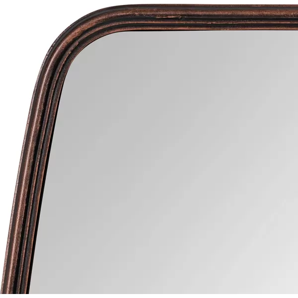 imageKate and Laurel Caskill Modern Barrel Mirror 18 x 48 Dark Bronze Round Rectangle Barrel Full Length Mirror for Wal