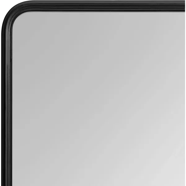 imageKate and Laurel Caskill Modern Glam Round Rectangle Tall Hanging Wall Mirror with Slim Frame and Narrow Profile 16x48 GoldBlack