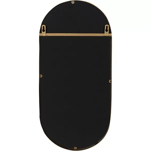 imageKate and Laurel Estero Modern Metal Wall Mirror with Shelf 11quot x 24quot Silver Chic Contemporary Wall AccentGold