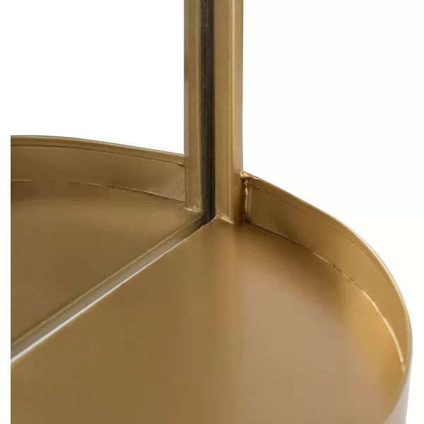 imageKate and Laurel Estero Modern Metal Wall Mirror with Shelf 11quot x 24quot Silver Chic Contemporary Wall AccentGold