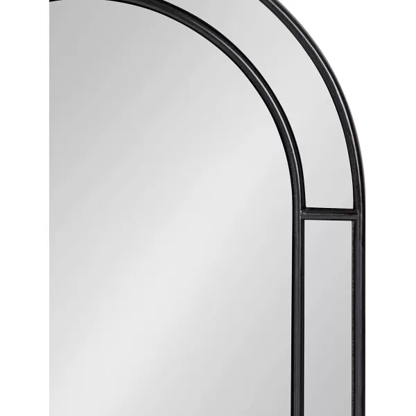 imageKate and Laurel Fairbrook Transitional Arched Wall Mirror 18 x 24 Black Sophisticated Glam Mirror Decor for WallBlack