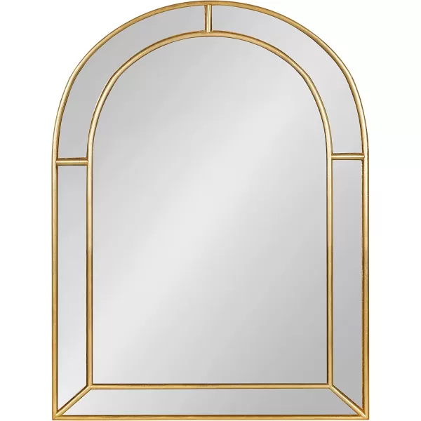 imageKate and Laurel Fairbrook Transitional Arched Wall Mirror 18 x 24 Gold Sophisticated Glam Mirror Decor for Wall