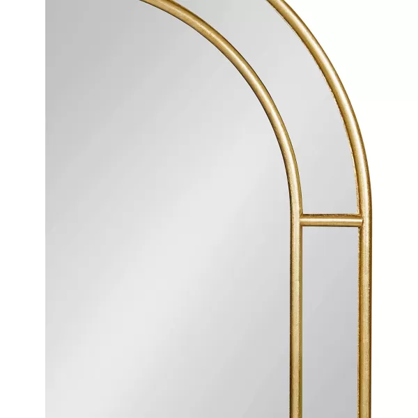 imageKate and Laurel Fairbrook Transitional Arched Wall Mirror 18 x 24 Gold Sophisticated Glam Mirror Decor for Wall