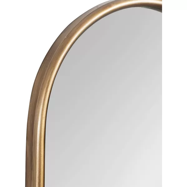 imageKate and Laurel Gabrill Glam Easel Free Standing Mirror 18 x 58 Antique Gold Decorative Full Length Mirror with Arch ShapeGold