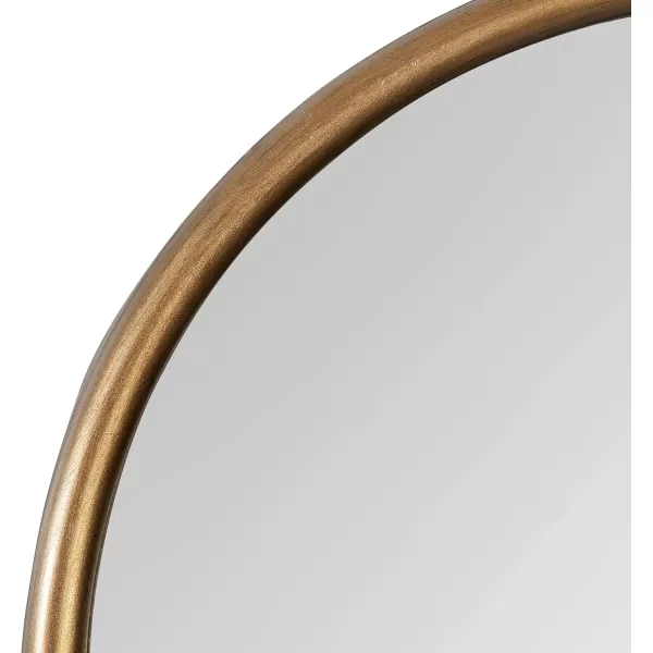 imageKate and Laurel Gabrill Glam Easel Free Standing Mirror 18 x 58 Antique Gold Decorative Full Length Mirror with Arch ShapeGold