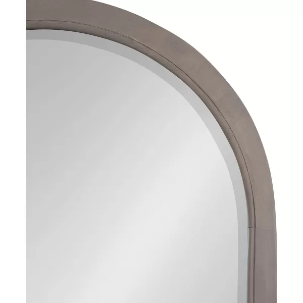 imageKate and Laurel Hogan Farmhouse Arched Wall Mirror 20 x 30 Gray Decorative Coastal Mirror for Wall DecorGrey