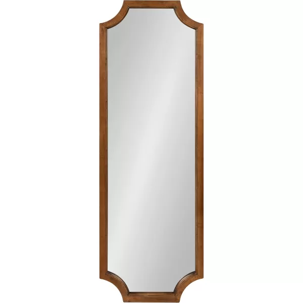 imageKate and Laurel Hogan Farmhouse Wall Mirror 16 x 48 Gray Large Decorative Traditional Wall DecorRustic Brown