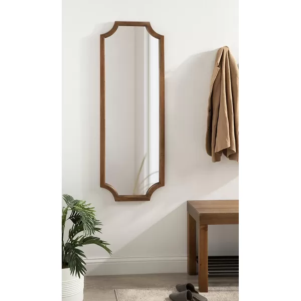 imageKate and Laurel Hogan Farmhouse Wall Mirror 16 x 48 Gray Large Decorative Traditional Wall DecorRustic Brown