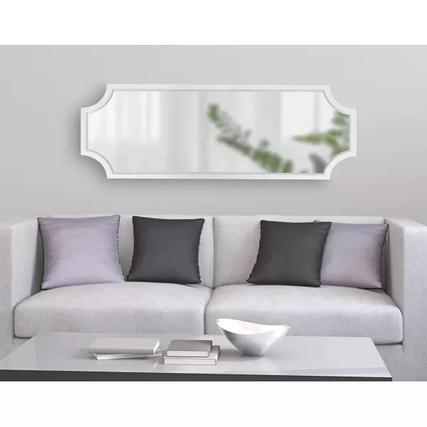 imageKate and Laurel Hogan Farmhouse Wall Mirror 16 x 48 Gray Large Decorative Traditional Wall DecorWhite