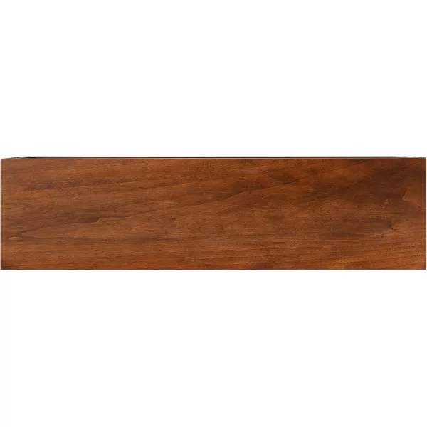 imageKate and Laurel Holt Modern Floating Wood Wall Shelf 30 x 8 Rustic Brown Chic Rectangular Floating Wood Console for WallWalnut Brown