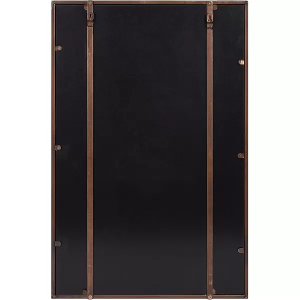 imageKate and Laurel Jackson Modern Mirror with Shelf 20 x 30 Bronze Decorative Mirror with Transitional Style and Additional Storage