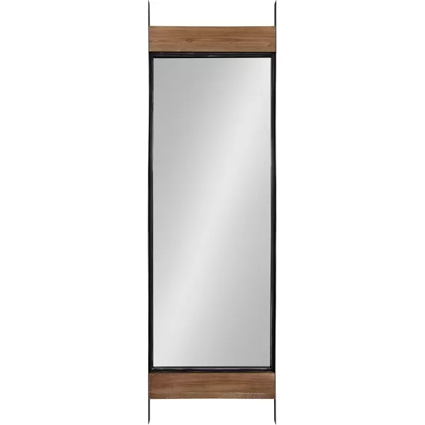 imageKate and Laurel Kincaid Rustic Farmhouse Wood and Metal Full Length Leaner Mirror 19 inches by 63 inches