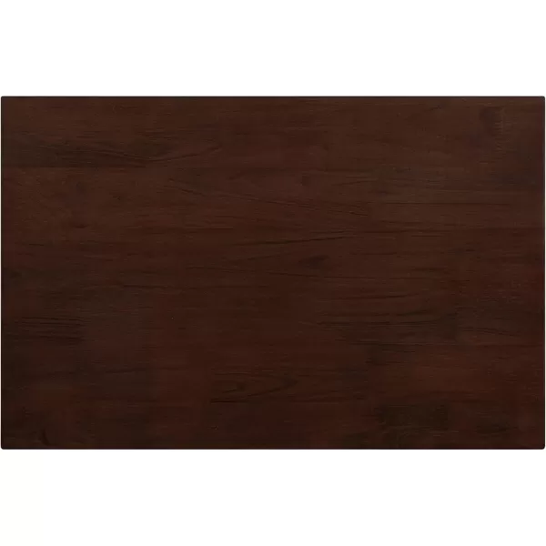 imageKate and Laurel Lockridge Modern CShape End Table 19 x 12 x 27 Rustic Brown and Black Decorative Minimalist Accent Table for Storage and DisplayDark Walnut Brown