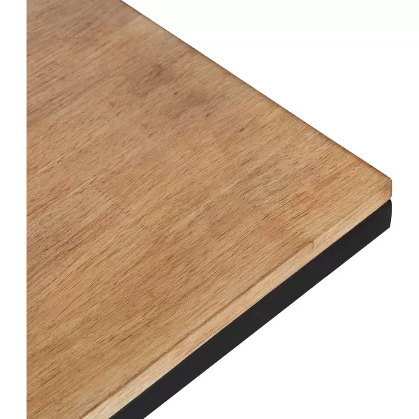 imageKate and Laurel Lockridge Modern CShape End Table 19 x 12 x 27 Rustic Brown and Black Decorative Minimalist Accent Table for Storage and DisplayRustic BrownBlack