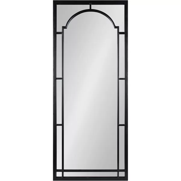 imageKate and Laurel Lyla Modern Metal Framed Wall Mirror 20 x 48 Black Chic Arched Mirror for Wall20x48