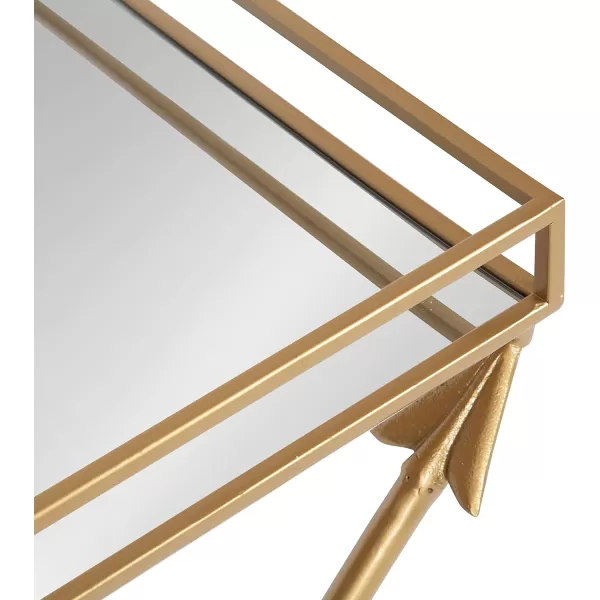 imageKate and Laurel Madeira Modern Arrow Metal Decorative Glam Table for Storage and Display 21 x 14 x 26 Gold