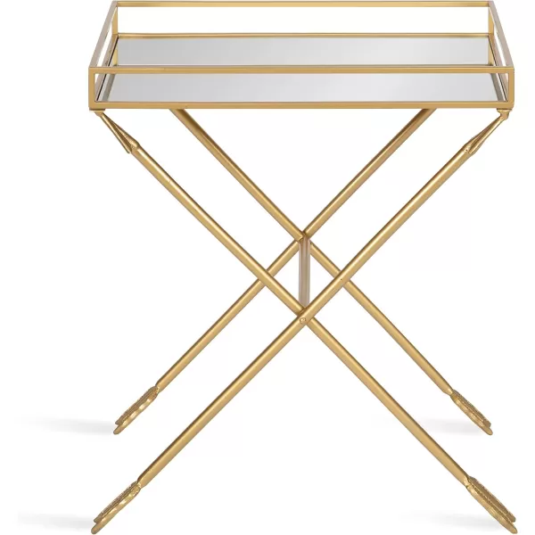 imageKate and Laurel Madeira Modern Arrow Metal Decorative Glam Table for Storage and Display 21 x 14 x 26 Gold