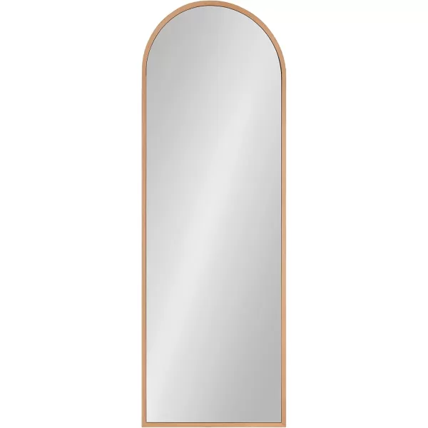 imageKate and Laurel Nordlund Modern FullLength Arched Panel Wall Mirror 16 x 48 Light Natural Wood Decorative Full Body Mirror for Wall