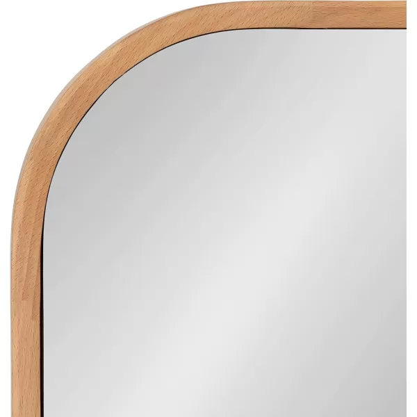 imageKate and Laurel Nordlund Modern FullLength Arched Panel Wall Mirror 16 x 48 Light Natural Wood Decorative Full Body Mirror for Wall