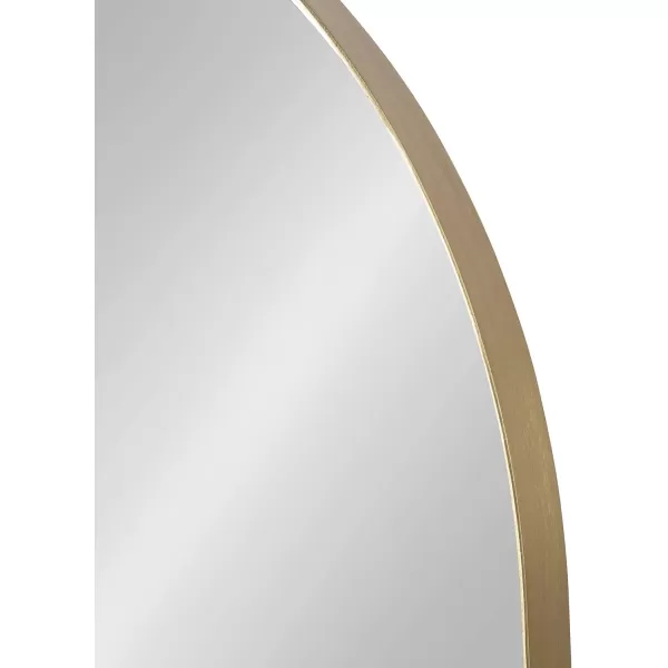 imageKate and Laurel Peyson Arched Wall Mirror with Shelf 18 x 24 Silver Decorative Modern Metal Arch Mirror with Storage Shelf for Glamorous Wall DcorGold