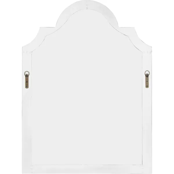 imageKate and Laurel Sindahl Rustic Wood Framed Arch Wall Mirror 26 x 35 Distressed White MoroccanInspired Accent