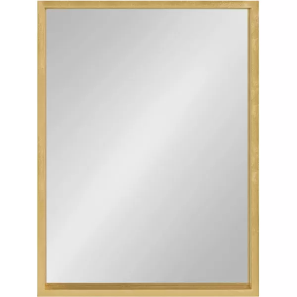 imageKate and Laurel Travis Modern Wood Framed Wall Mirror 16 x 48 Silver Transitional Rectangle Mirror for WallGold