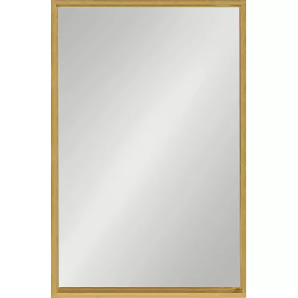 imageKate and Laurel Travis Modern Wood Framed Wall Mirror 16 x 48 Silver Transitional Rectangle Mirror for WallGold