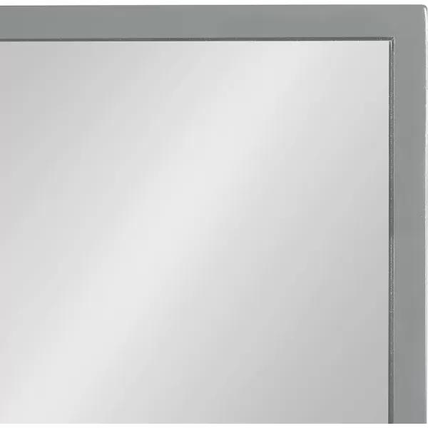 imageKate and Laurel Travis Modern Wood Framed Wall Mirror 16 x 48 Silver Transitional Rectangle Mirror for WallGrey