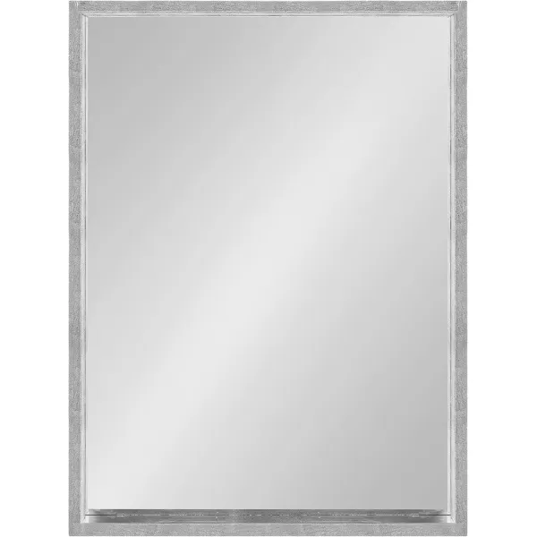 imageKate and Laurel Travis Modern Wood Framed Wall Mirror 16 x 48 Silver Transitional Rectangle Mirror for WallSilver