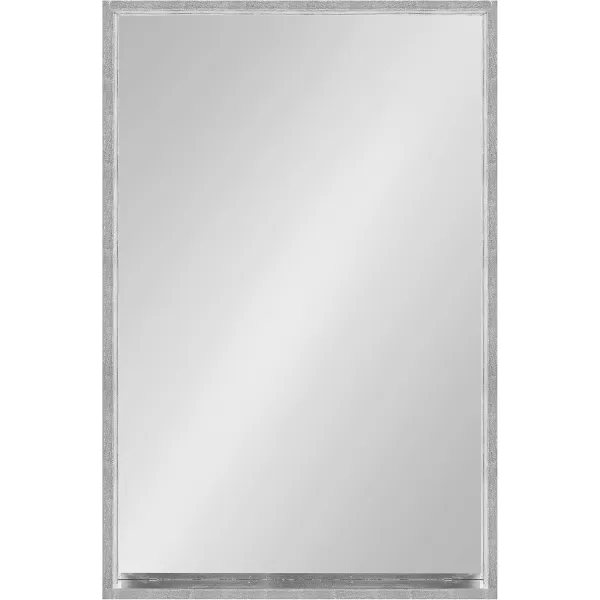 imageKate and Laurel Travis Modern Wood Framed Wall Mirror 16 x 48 Silver Transitional Rectangle Mirror for WallSilver