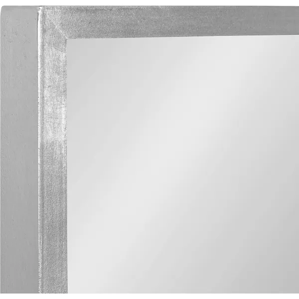 imageKate and Laurel Travis Modern Wood Framed Wall Mirror 16 x 48 Silver Transitional Rectangle Mirror for WallSilver