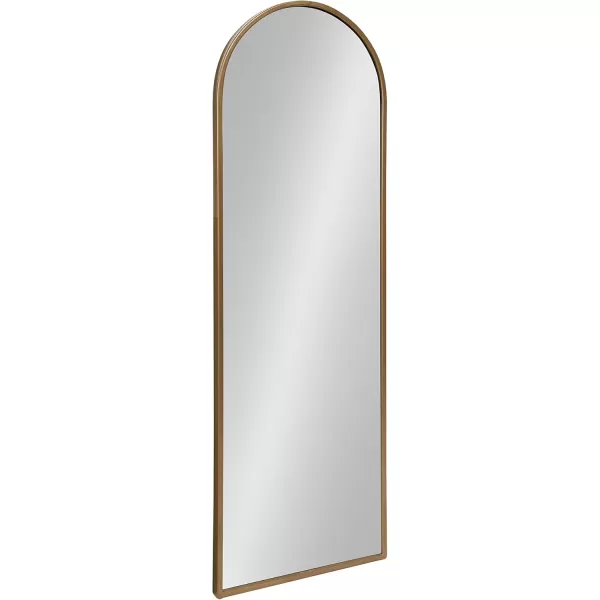 imageKate and Laurel Valenti Modern Arched Wall Mirror 16 x 47 Rustic Brown Transitional Mirror for Wall Decor