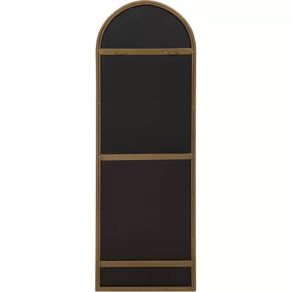 imageKate and Laurel Valenti Modern Arched Wall Mirror 16 x 47 Rustic Brown Transitional Mirror for Wall Decor