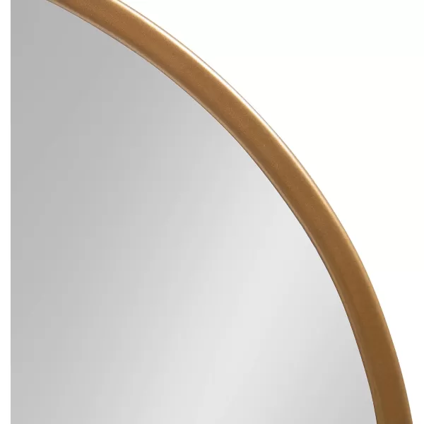 imageKate and Laurel Valenti Modern Arched Wall Mirror 16 x 47 Rustic Brown Transitional Mirror for Wall Decor
