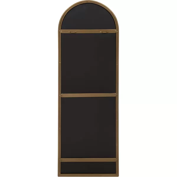 imageKate and Laurel Valenti Modern Arched Wall Mirror 16 x 47 Rustic Brown Transitional Mirror for Wall Decor