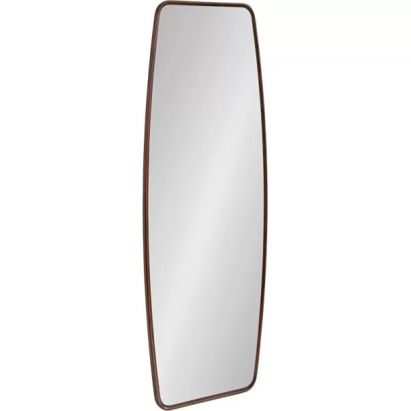 imageKate and Laurel Caskill Modern Barrel Mirror 18 x 48 Dark Bronze Round Rectangle Barrel Full Length Mirror for Wal