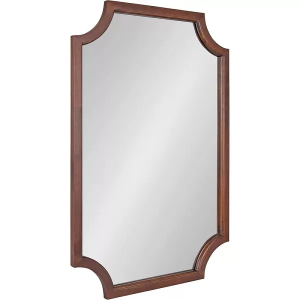 imageKate and Laurel Hogan Farmhouse Wall Mirror 16 x 48 Gray Large Decorative Traditional Wall DecorWalnut Brown