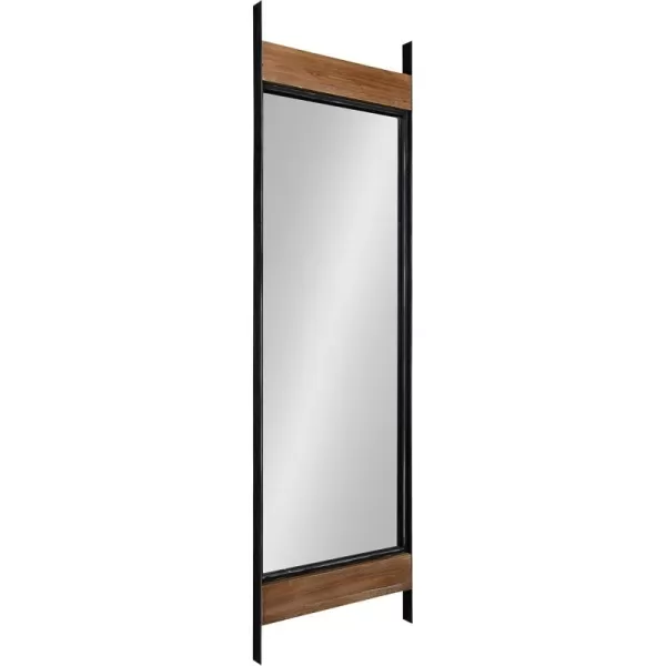 imageKate and Laurel Kincaid Rustic Farmhouse Wood and Metal Full Length Leaner Mirror 19 inches by 63 inches